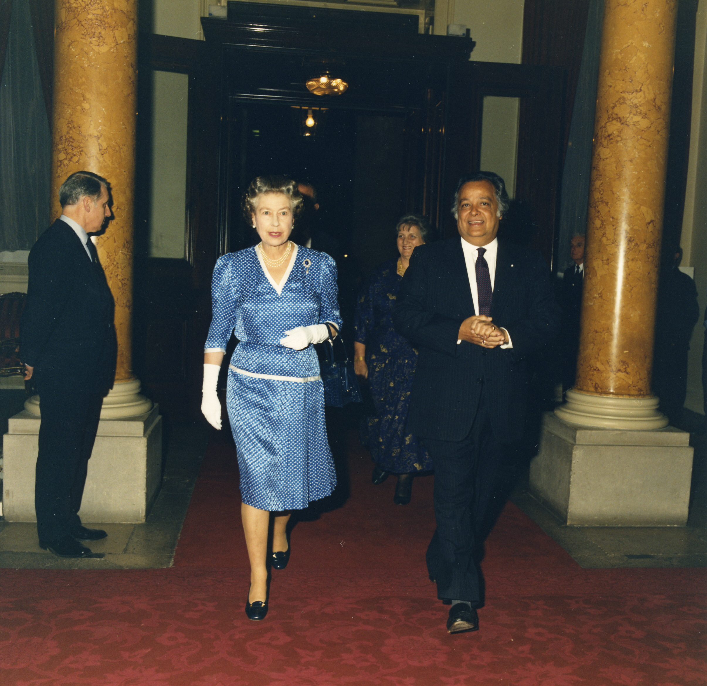 HM The Queen and former Secretary-General, Sir Sonny Ramphal