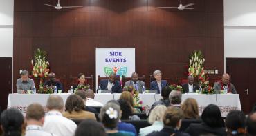 Panel at the trade and finance side event