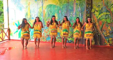Dancing at Iwokrama river lodge, Guyana