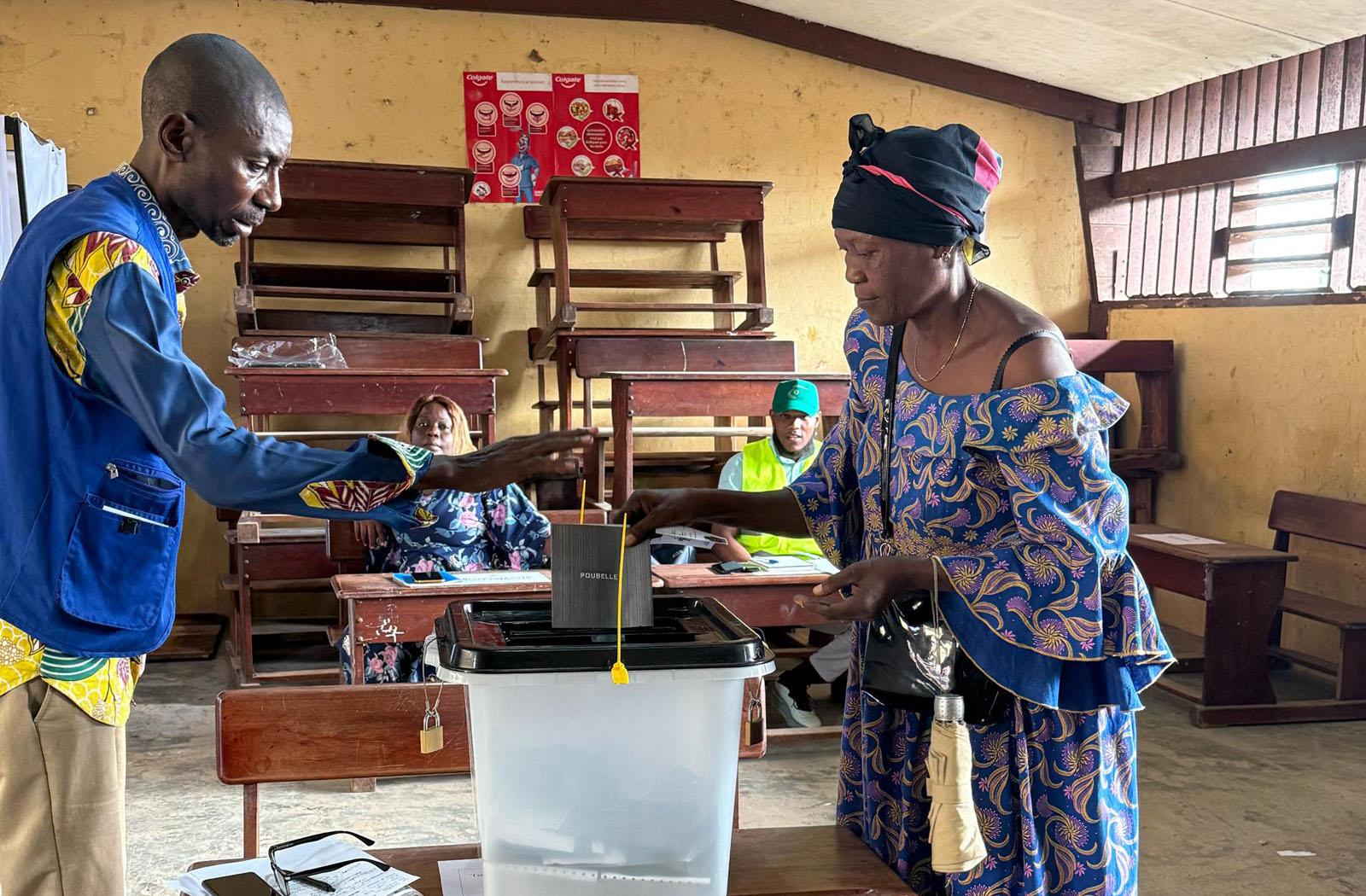 going to the polls in Gabon