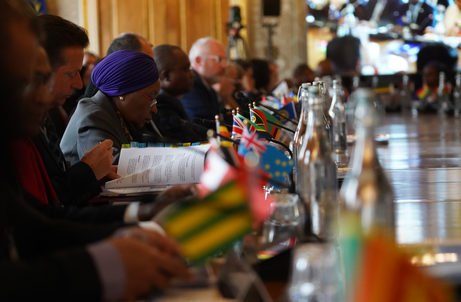 Trade Ministers sat at a table
